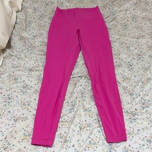 Sonic pink lululemon leggings in great condition size 4 no tags